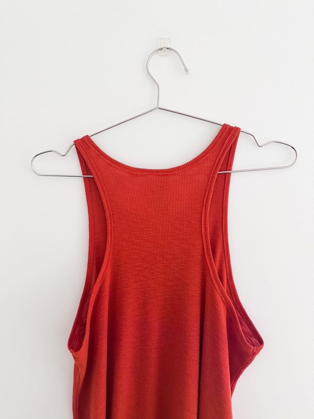 Red Ribbed Tank Top - Women - Picture 7 of 8